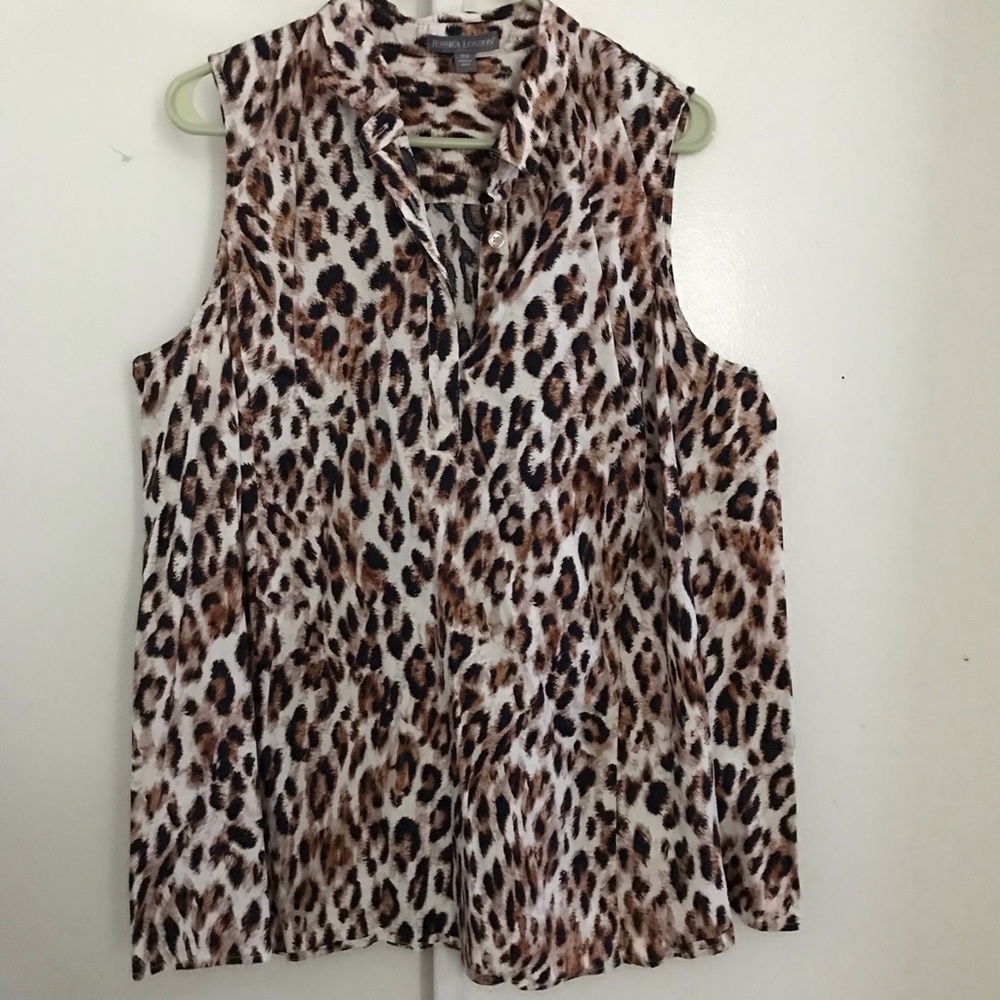 Animal Leopard Cheetah Print Top